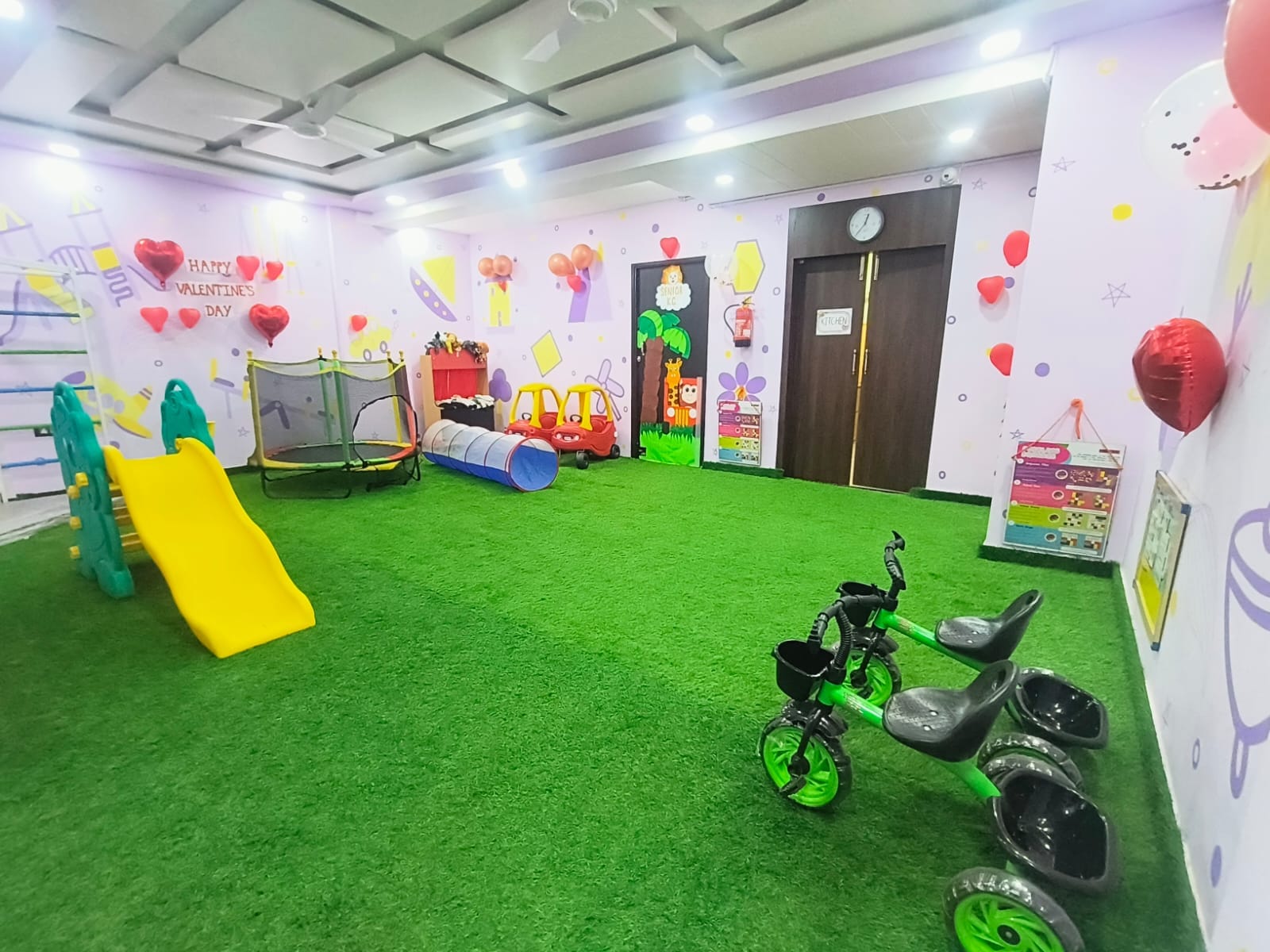 Indoor play area for young children at Kidzee Sector 12 Dwarka