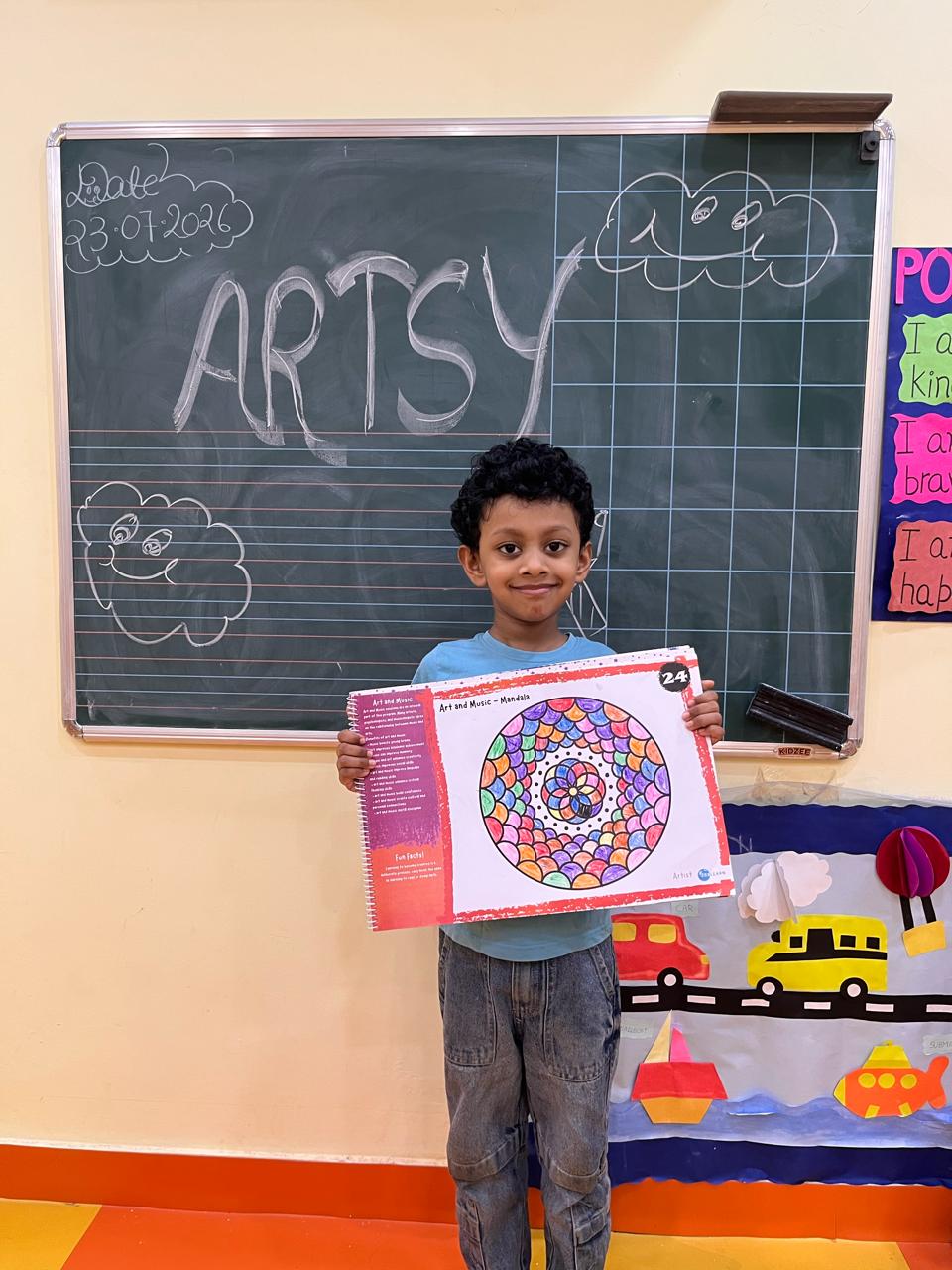 Senior KG learning activities at Kidzee Sector 12 Dwarka
